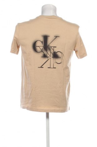 Herren T-Shirt Calvin Klein Jeans, Größe M, Farbe Beige, Preis € 24,99