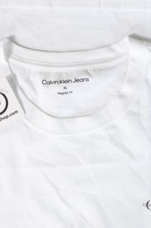 Ανδρικό t-shirt Calvin Klein Jeans, Μέγεθος XL, Χρώμα Λευκό, Τιμή 29,99 €