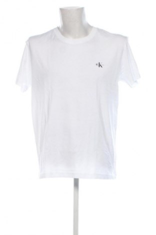 Herren T-Shirt Calvin Klein Jeans, Größe XL, Farbe Weiß, Preis € 27,99