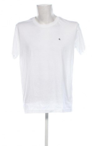 Herren T-Shirt Calvin Klein Jeans, Größe XL, Farbe Weiß, Preis € 29,99