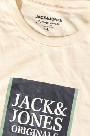 Męski T-shirt Jack & Jones, Rozmiar L, Kolor Beżowy, Cena 72,99 zł