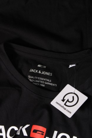 Мъжка тениска Jack & Jones, Размер XL, Цвят Черен, Цена 42,29 лв.