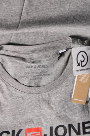 Мъжка тениска Jack & Jones, Размер L, Цвят Сив, Цена 26,49 лв.