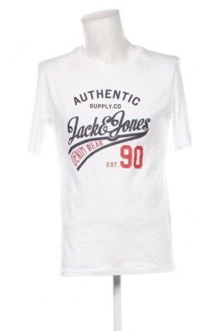 Herren T-Shirt Jack & Jones, Größe L, Farbe Weiß, Preis 14,49 €