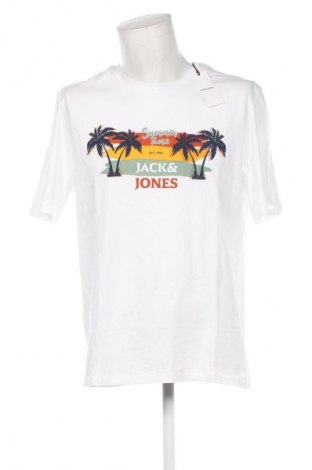 Мъжка тениска Jack & Jones, Размер XL, Цвят Бял, Цена 29,99 лв.