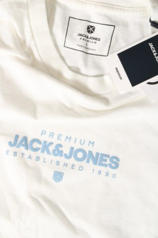 Мъжка тениска Jack & Jones PREMIUM, Размер L, Цвят Бял, Цена 21,99 лв.