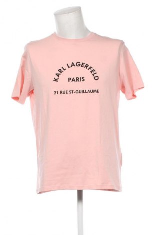 Herren T-Shirt Karl Lagerfeld, Größe XL, Farbe Rosa, Preis € 35,79