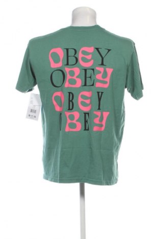 Pánske tričko  Obey, Veľkosť L, Farba Zelená, Cena  28,95 €