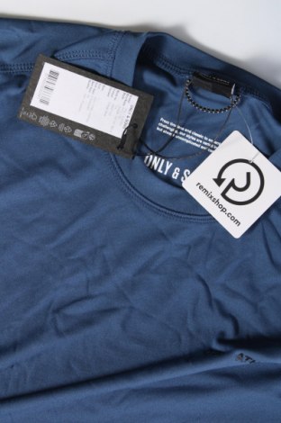 Ανδρικό t-shirt Only & Sons, Μέγεθος L, Χρώμα Μπλέ, Τιμή 7,99 €