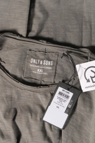 Tricou de bărbați Only & Sons, Mărime XXL, Culoare Verde, Preț 69,29 Lei