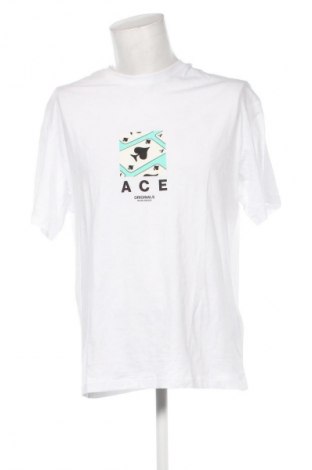 Ανδρικό t-shirt Originals By Jack & Jones, Μέγεθος L, Χρώμα Λευκό, Τιμή 11,99 €