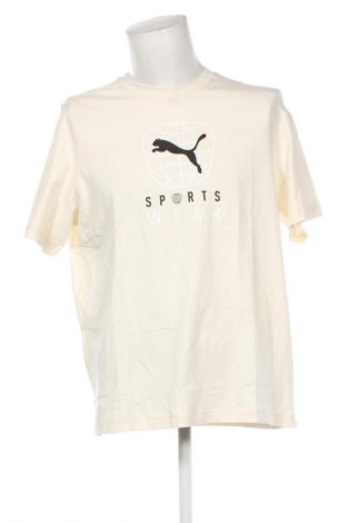 Męski T-shirt PUMA, Rozmiar XL, Kolor ecru, Cena 157,49 zł