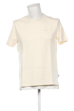 Ανδρικό t-shirt PUMA, Μέγεθος M, Χρώμα Εκρού, Τιμή 23,49 €