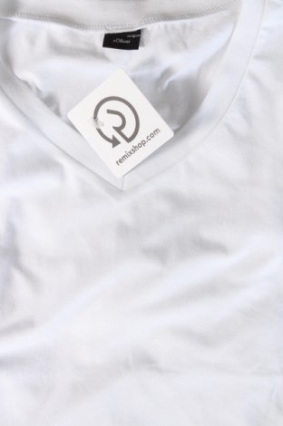 Ανδρικό t-shirt S.Oliver, Μέγεθος L, Χρώμα Λευκό, Τιμή 11,29 €