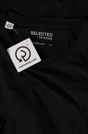 Herren T-Shirt Selected, Größe L, Farbe Schwarz, Preis € 15,99