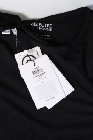 Ανδρικό t-shirt Selected Homme, Μέγεθος S, Χρώμα Μαύρο, Τιμή 15,99 €