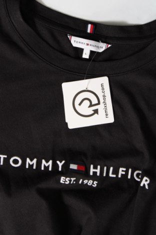 Męski T-shirt Tommy Hilfiger, Rozmiar L, Kolor Czarny, Cena 205,49 zł