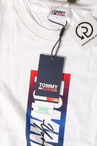 Ανδρικό t-shirt Tommy Jeans, Μέγεθος L, Χρώμα Λευκό, Τιμή 39,99 €