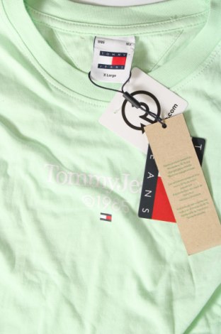 Pánske tričko  Tommy Jeans, Veľkosť XL, Farba Zelená, Cena  34,25 €