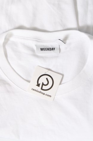 Męski T-shirt Weekday, Rozmiar M, Kolor Biały, Cena 85,49 zł