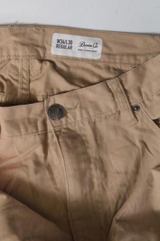 Herrenhose Denim Co., Größe L, Farbe Beige, Preis € 3,99