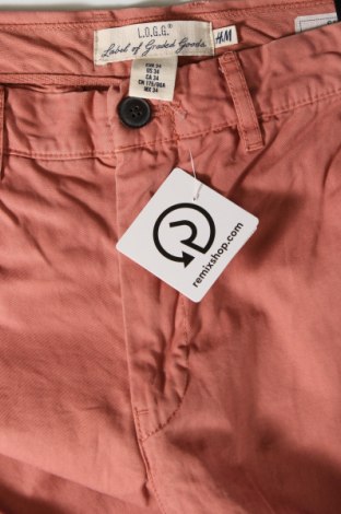 Herrenhose H&M L.O.G.G., Größe L, Farbe Rosa, Preis 6,99 €