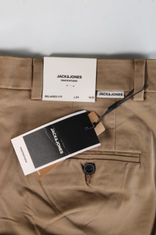 Męskie spodnie Jack & Jones, Rozmiar M, Kolor Beżowy, Cena 68,99 zł