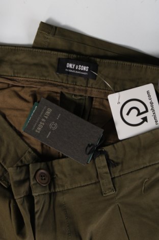 Pantaloni de bărbați Only & Sons, Mărime L, Culoare Verde, Preț 107,99 Lei