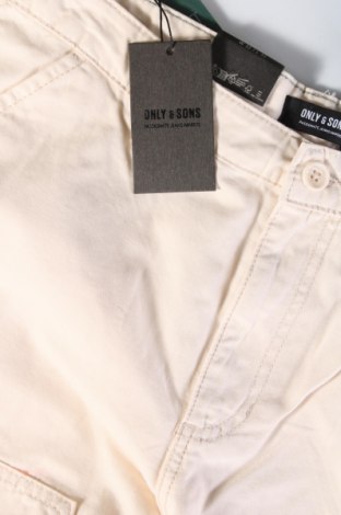 Herrenhose Only & Sons, Größe M, Farbe Ecru, Preis € 14,79