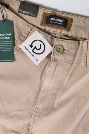 Herrenhose Only & Sons, Größe L, Farbe Beige, Preis € 14,79