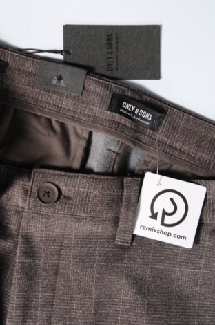 Pantaloni de bărbați Only & Sons, Mărime M, Culoare Maro, Preț 86,99 Lei