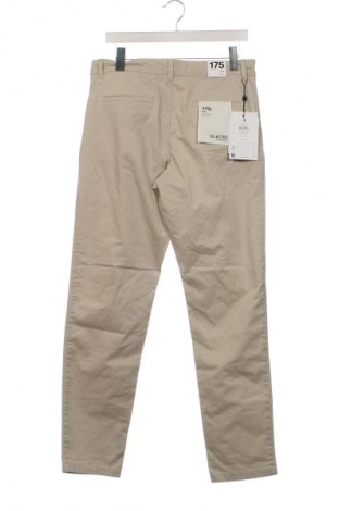 Pantaloni de bărbați Selected Homme, Mărime M, Culoare Bej, Preț 106,99 Lei