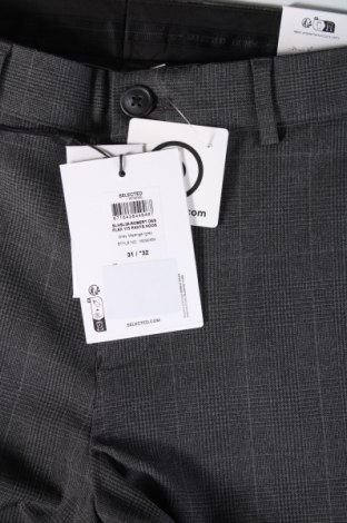 Pantaloni de bărbați Selected Homme, Mărime M, Culoare Gri, Preț 135,49 Lei