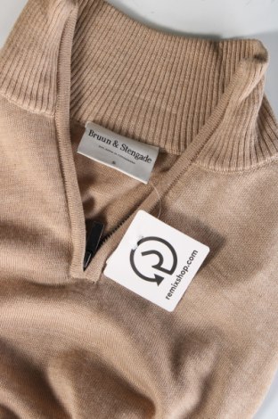 Herrenpullover Bruun & Stengade, Größe S, Farbe Beige, Preis € 43,79