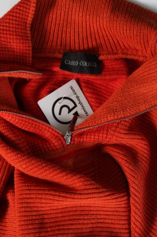 Herrenpullover Carlo Colucci, Größe XL, Farbe Orange, Preis 25,99 €