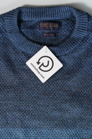 Herrenpullover Franco Bettoni, Größe L, Farbe Blau, Preis € 9,49