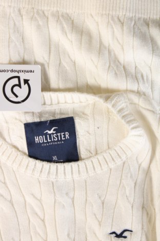 Męski sweter Hollister, Rozmiar XL, Kolor Biały, Cena 92,99 zł