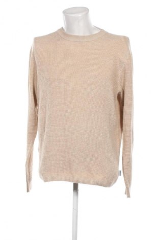 Herrenpullover Jack & Jones, Größe M, Farbe Beige, Preis 23,49 €