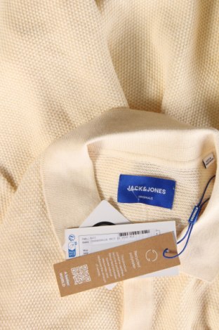 Ανδρικό πουλόβερ Jack & Jones, Μέγεθος L, Χρώμα Εκρού, Τιμή 15,99 €