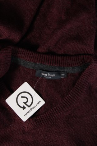 Herrenpullover James Pringle, Größe XXL, Farbe Rot, Preis 10,29 €