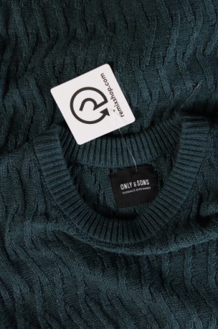 Herrenpullover Only & Sons, Größe L, Farbe Grün, Preis 11,99 €