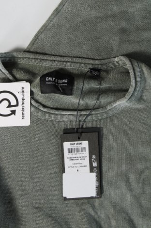 Męski sweter Only & Sons, Rozmiar S, Kolor Zielony, Cena 60,49 zł