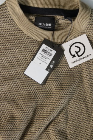 Herrenpullover Only & Sons, Größe M, Farbe Beige, Preis 12,49 €