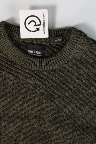 Herrenpullover Only & Sons, Größe S, Farbe Grün, Preis € 10,99