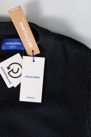 Ανδρικό πουλόβερ Originals By Jack & Jones, Μέγεθος S, Χρώμα Μπλέ, Τιμή 20,49 €