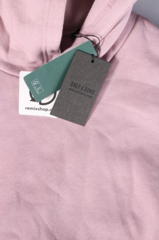 Herren Sweatshirt Only & Sons, Größe L, Farbe Rosa, Preis 14,99 €