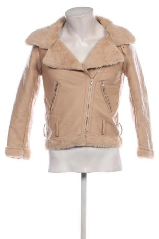 Herren Lederjacke Pretty Little Thing, Größe XS, Farbe Beige, Preis € 34,29