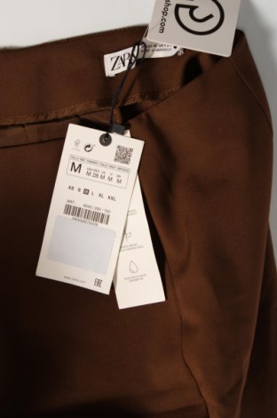 Пола Zara, Размер M, Цвят Кафяв, Цена 43,99 лв.