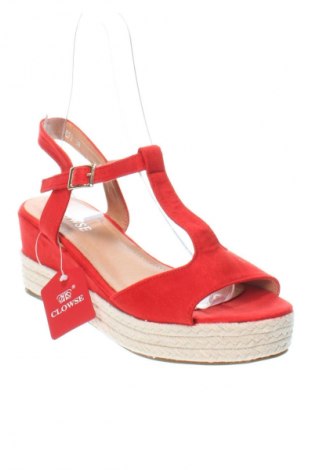 Sandalen Clowse, Größe 38, Farbe Rot, Preis 18,18 €