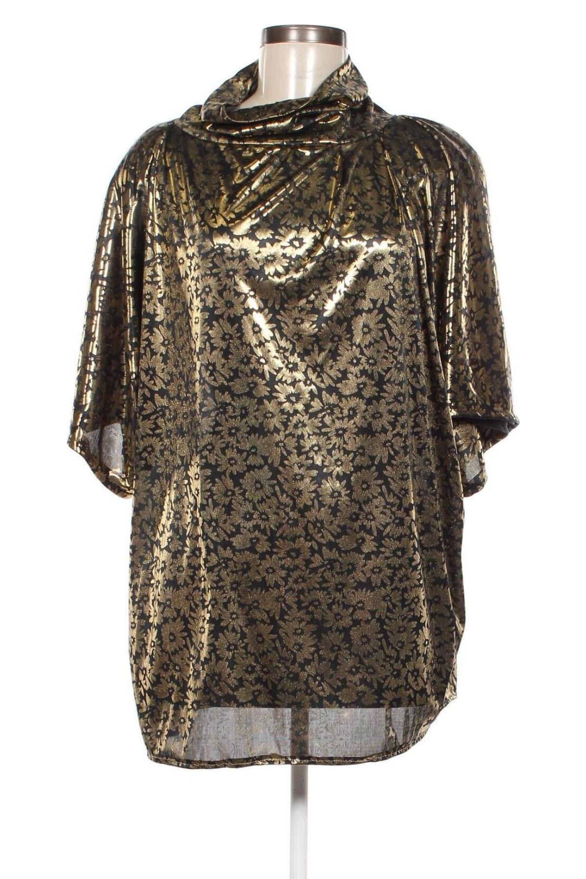 Damen Shirt, Größe 4XL, Farbe Golden, Preis 5,99 €